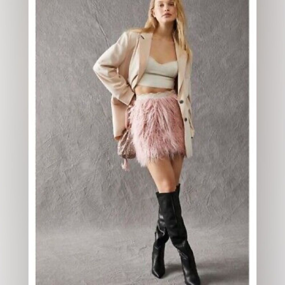 Free People Party Time Mini Skirt/ size M - Picture 4 of 11